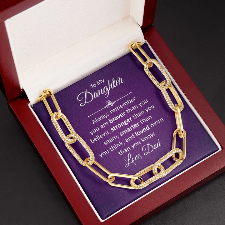 To My Daughter | Always remember - Forever Linked Necklace
