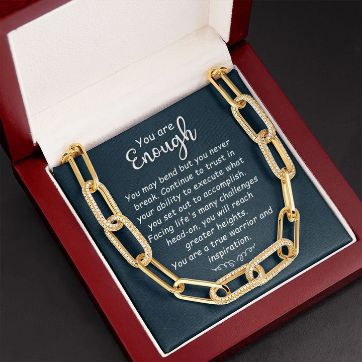 You are Enough | You May Bend - Forever Linked Necklace