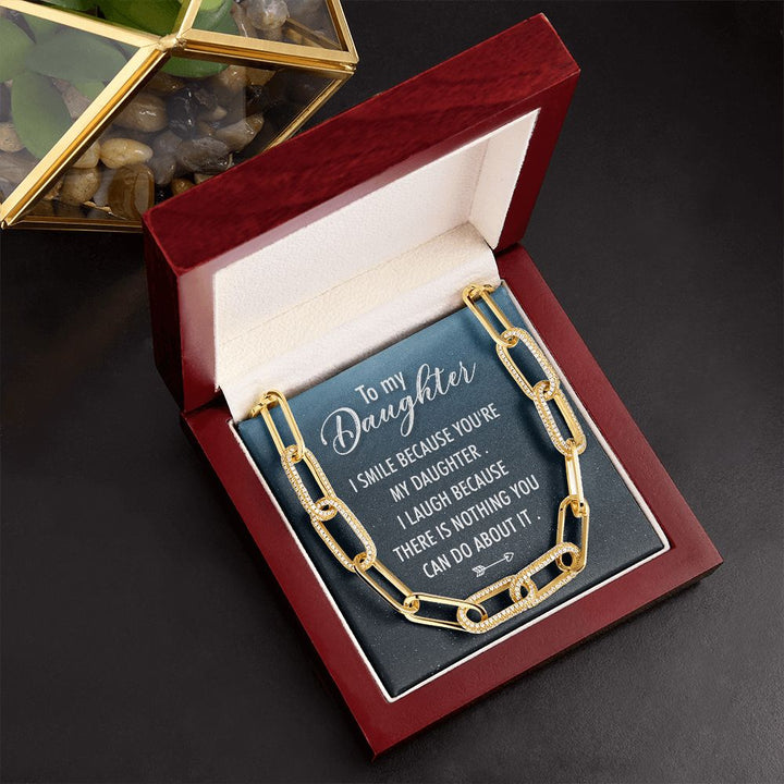 To My Daughter | I Smile - Forever Linked Necklace