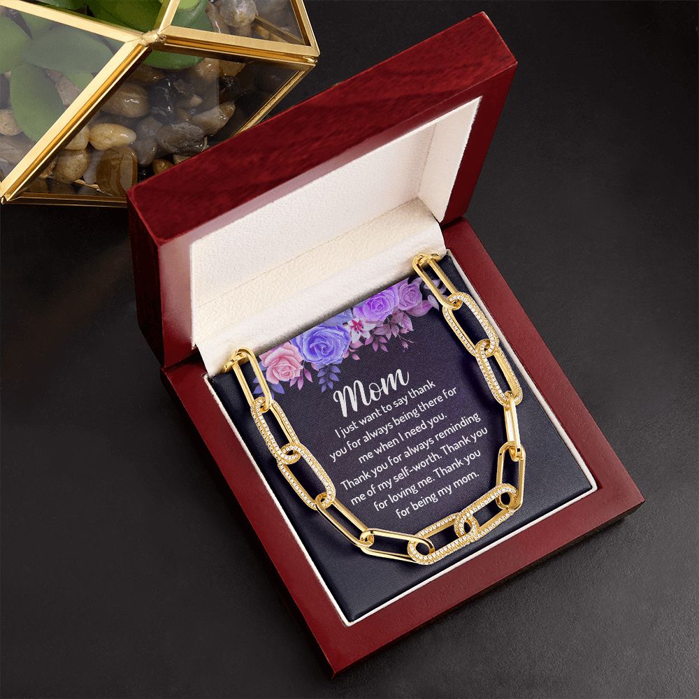 To My Mom | I just want to say Thank You - Forever Linked Necklace