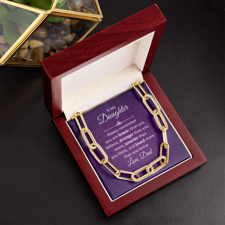 To My Daughter | Always remember - Forever Linked Necklace