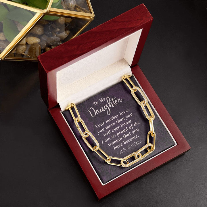 To My Daughter | Your Mother Loves You - Forever Linked Necklace