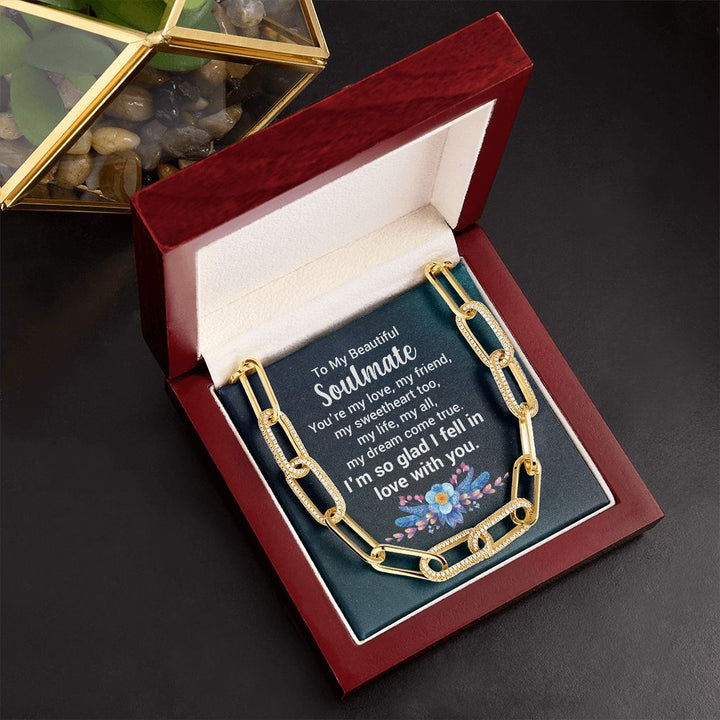 To My Beautiful Soulmate | You're my love - Forever Linked Necklace