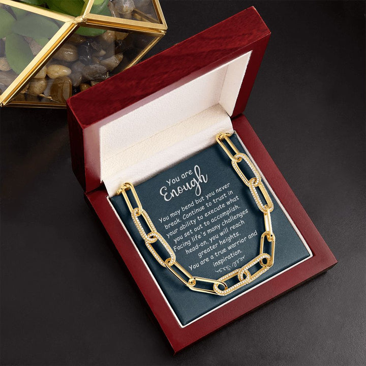 You are Enough | You May Bend - Forever Linked Necklace