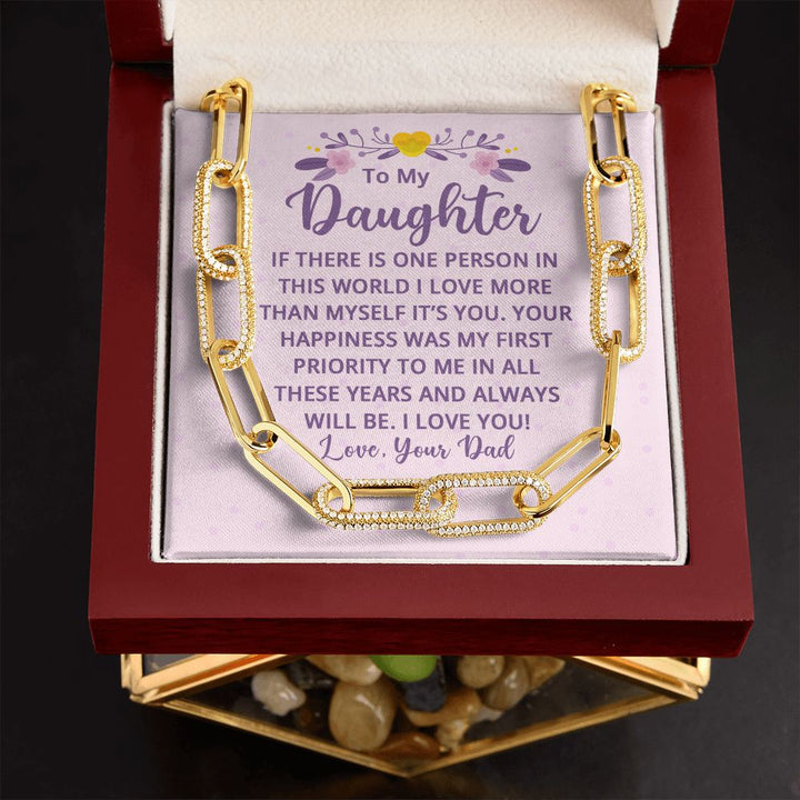 To My Daughter | If There is One Person in this World - Forever Linked Necklace