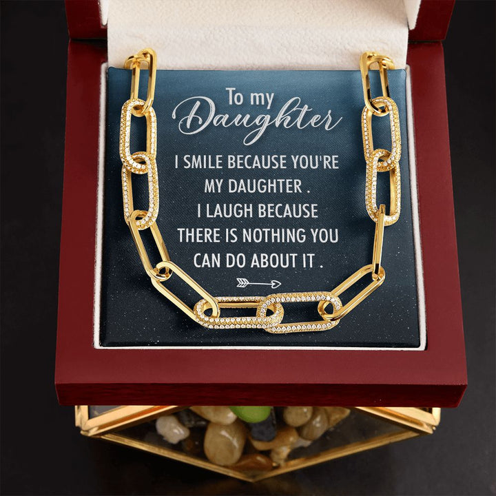 To My Daughter | I Smile - Forever Linked Necklace