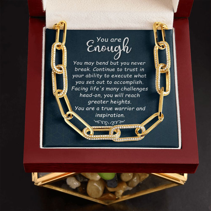 You are Enough | You May Bend - Forever Linked Necklace