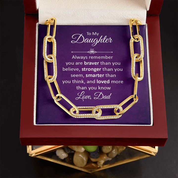To My Daughter | Always remember - Forever Linked Necklace