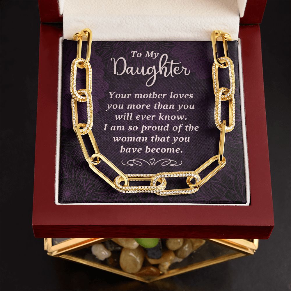 To My Daughter | Your Mother Loves You - Forever Linked Necklace