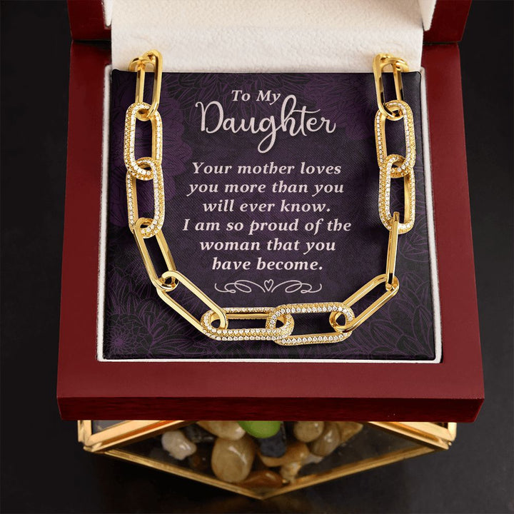 To My Daughter | Your Mother Loves You - Forever Linked Necklace