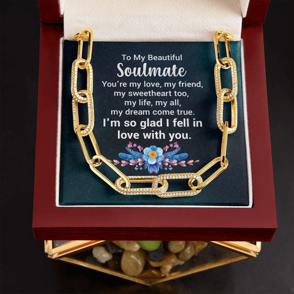 To My Beautiful Soulmate | You're my love - Forever Linked Necklace