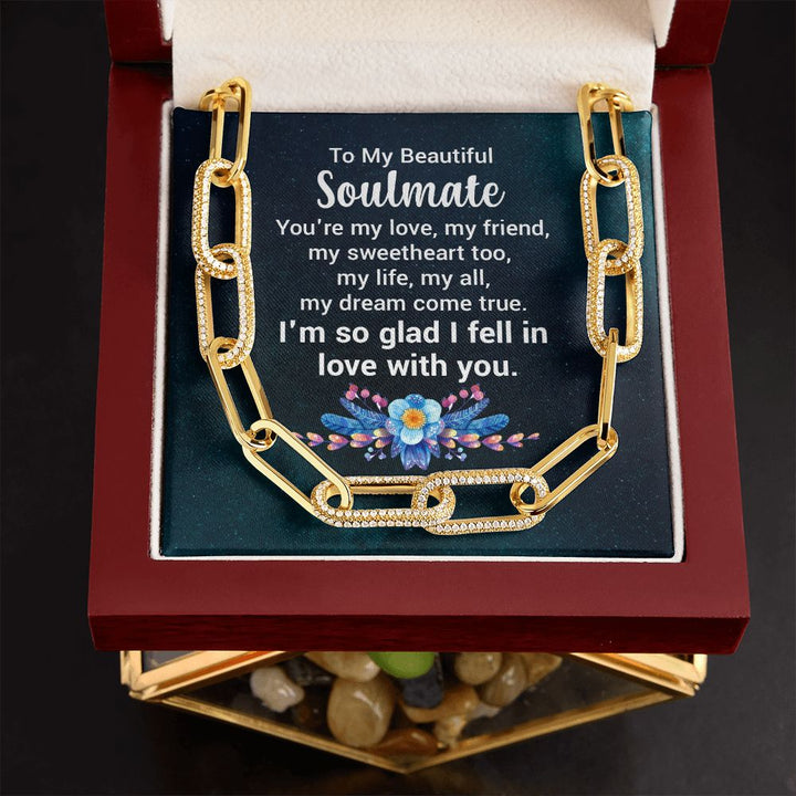 To My Beautiful Soulmate | You're my love - Forever Linked Necklace
