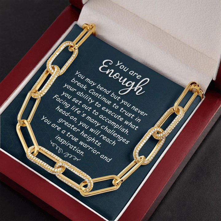 You are Enough | You May Bend - Forever Linked Necklace