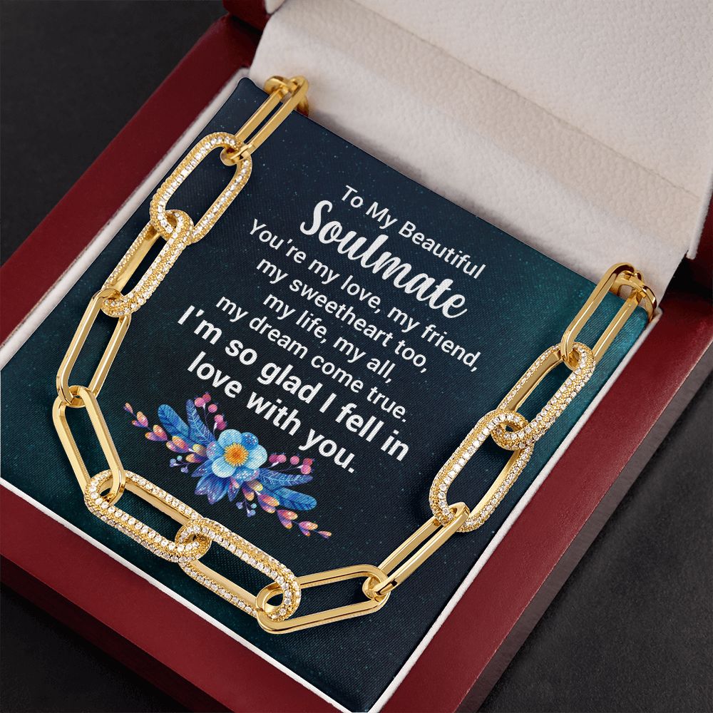 To My Beautiful Soulmate | You're my love - Forever Linked Necklace