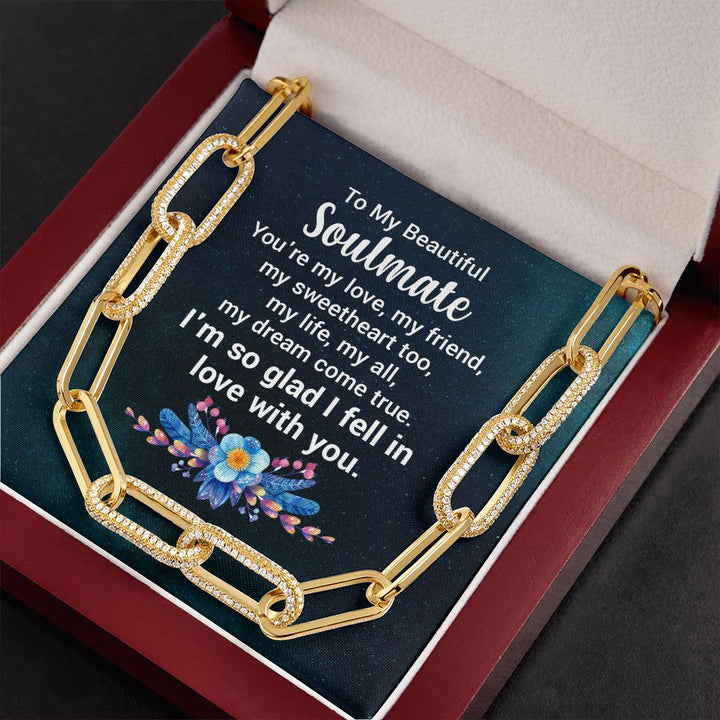 To My Beautiful Soulmate | You're my love - Forever Linked Necklace