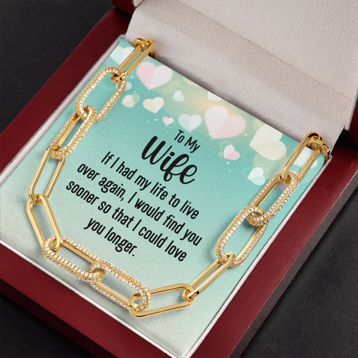 To My Wife | I would find you sooner - Forever Linked Necklace