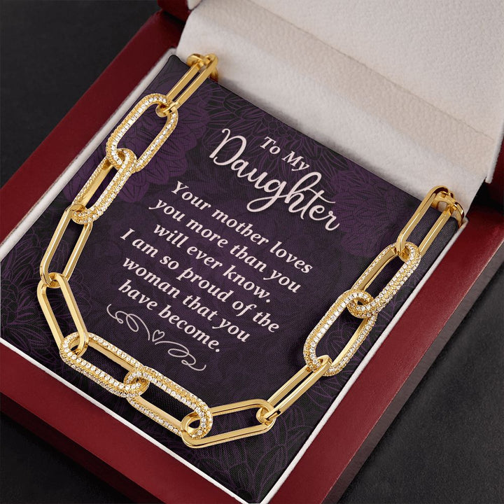 To My Daughter | Your Mother Loves You - Forever Linked Necklace