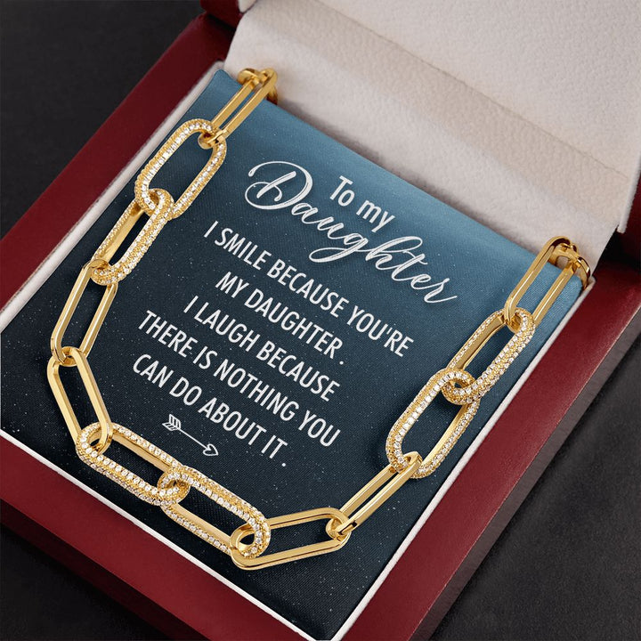 To My Daughter | I Smile - Forever Linked Necklace