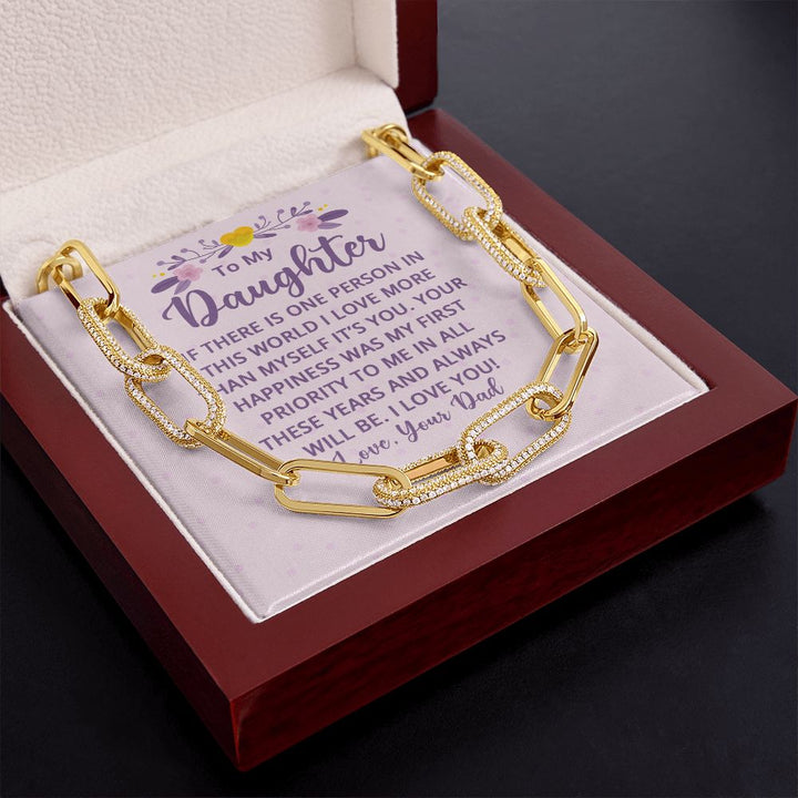 To My Daughter | If There is One Person in this World - Forever Linked Necklace