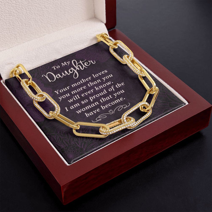 To My Daughter | Your Mother Loves You - Forever Linked Necklace