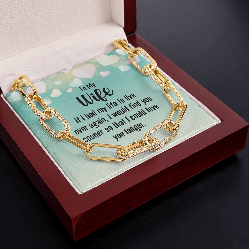 To My Wife | I would find you sooner - Forever Linked Necklace