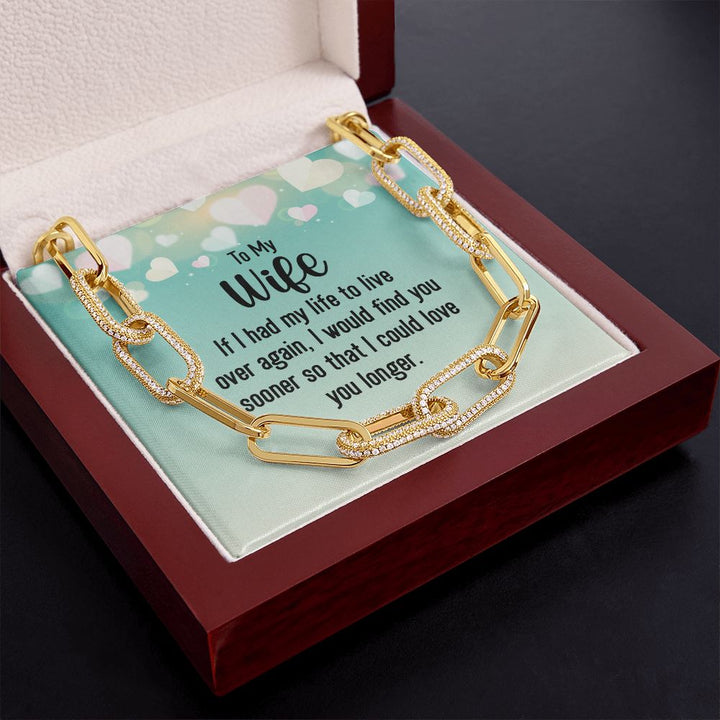 To My Wife | I would find you sooner - Forever Linked Necklace