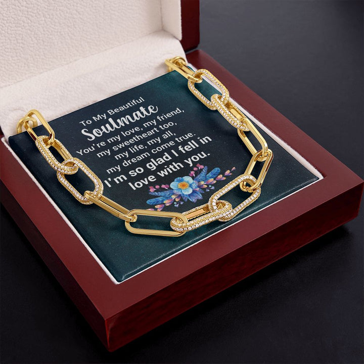 To My Beautiful Soulmate | You're my love - Forever Linked Necklace