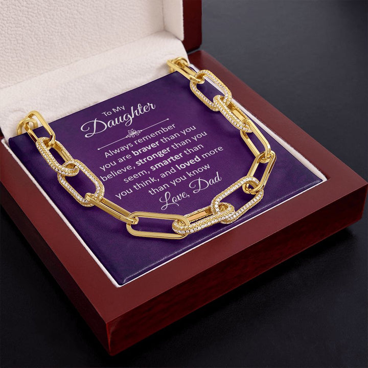 To My Daughter | Always remember - Forever Linked Necklace