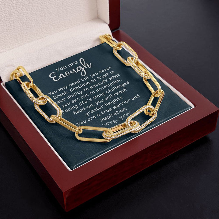 You are Enough | You May Bend - Forever Linked Necklace