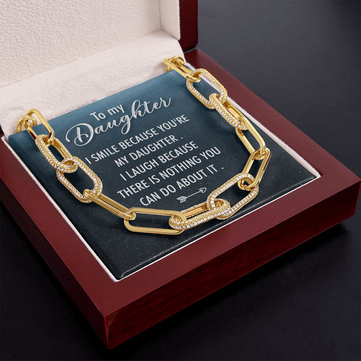 To My Daughter | I Smile - Forever Linked Necklace