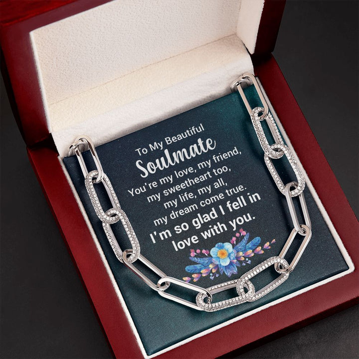 To My Beautiful Soulmate | You're my love - Forever Linked Necklace