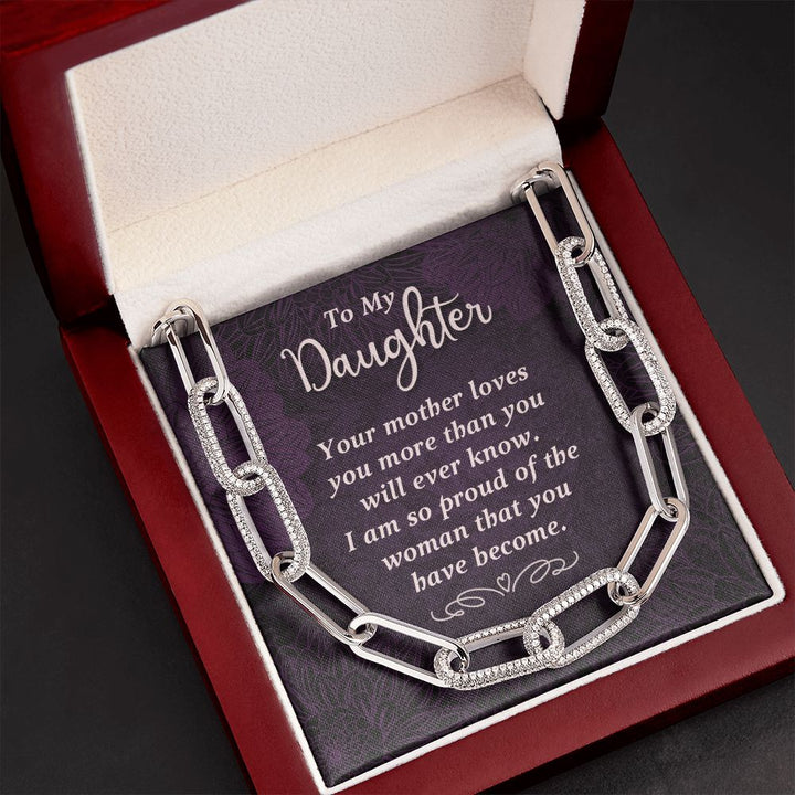 To My Daughter | Your Mother Loves You - Forever Linked Necklace