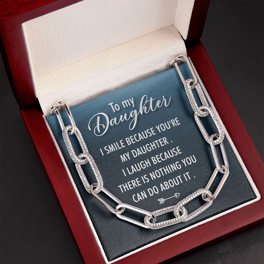 To My Daughter | I Smile - Forever Linked Necklace