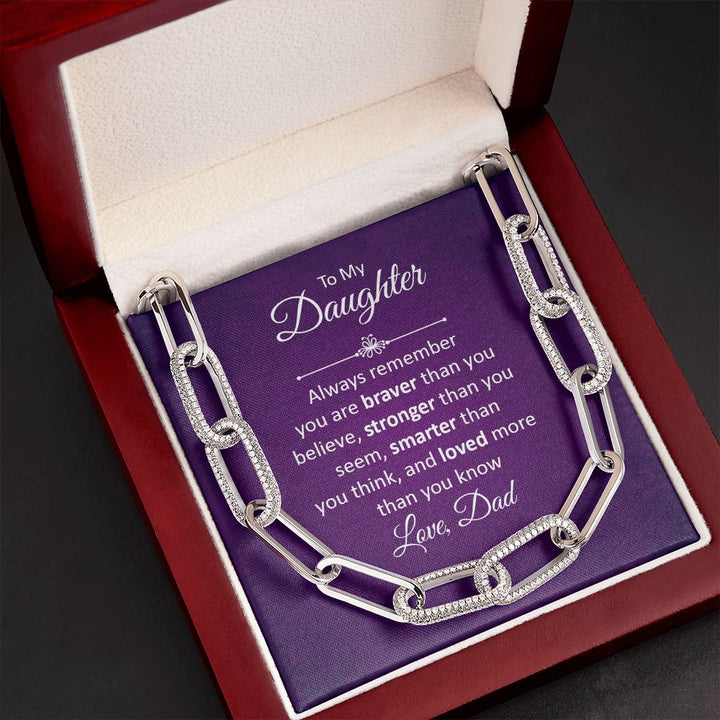 To My Daughter | Always remember - Forever Linked Necklace