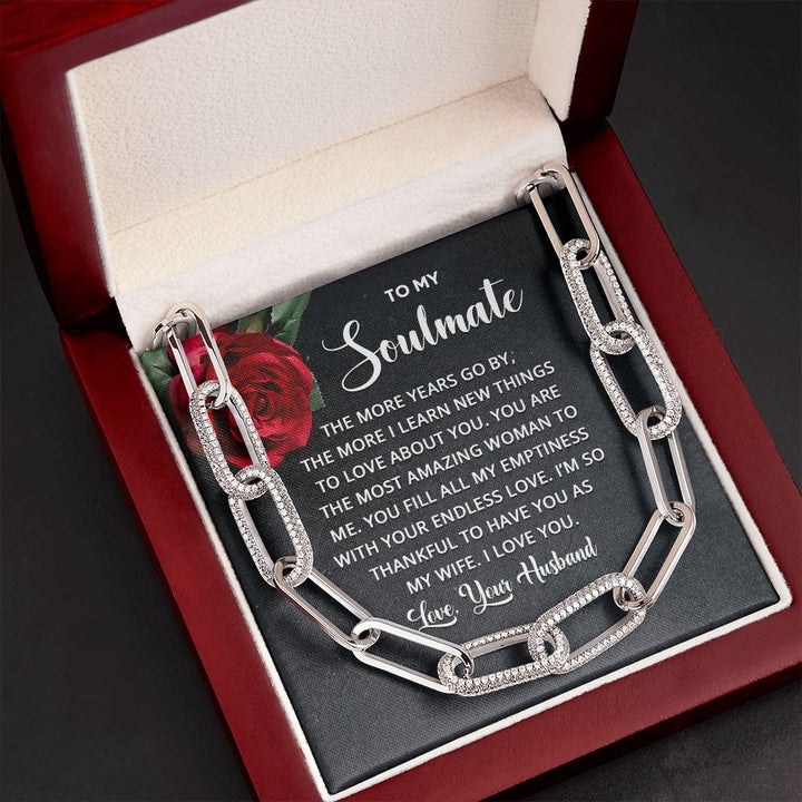 To My Soulmate | The more years go by the more I learn new things - Forever Linked Necklace