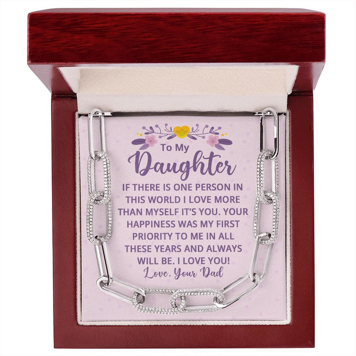 To My Daughter | If There is One Person in this World - Forever Linked Necklace