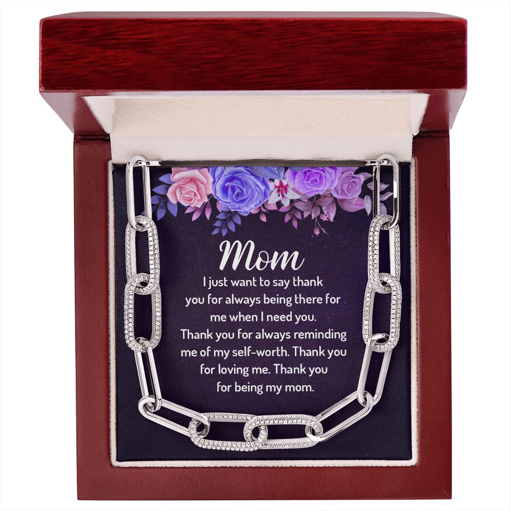 To My Mom | I just want to say Thank You - Forever Linked Necklace