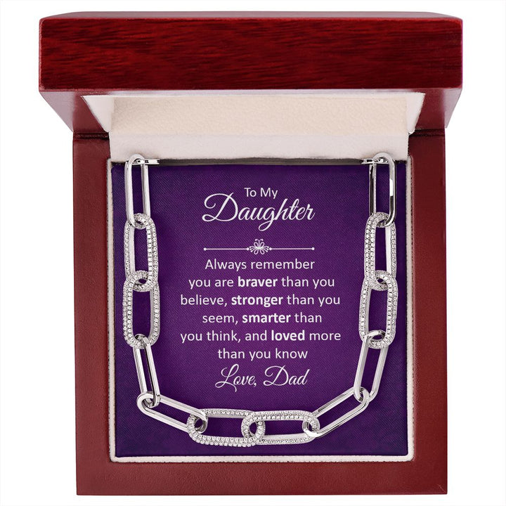 To My Daughter | Always remember - Forever Linked Necklace