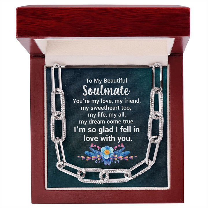 To My Beautiful Soulmate | You're my love - Forever Linked Necklace