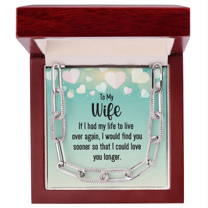 To My Wife | I would find you sooner - Forever Linked Necklace