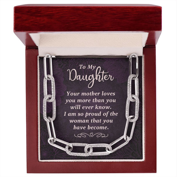 To My Daughter | Your Mother Loves You - Forever Linked Necklace