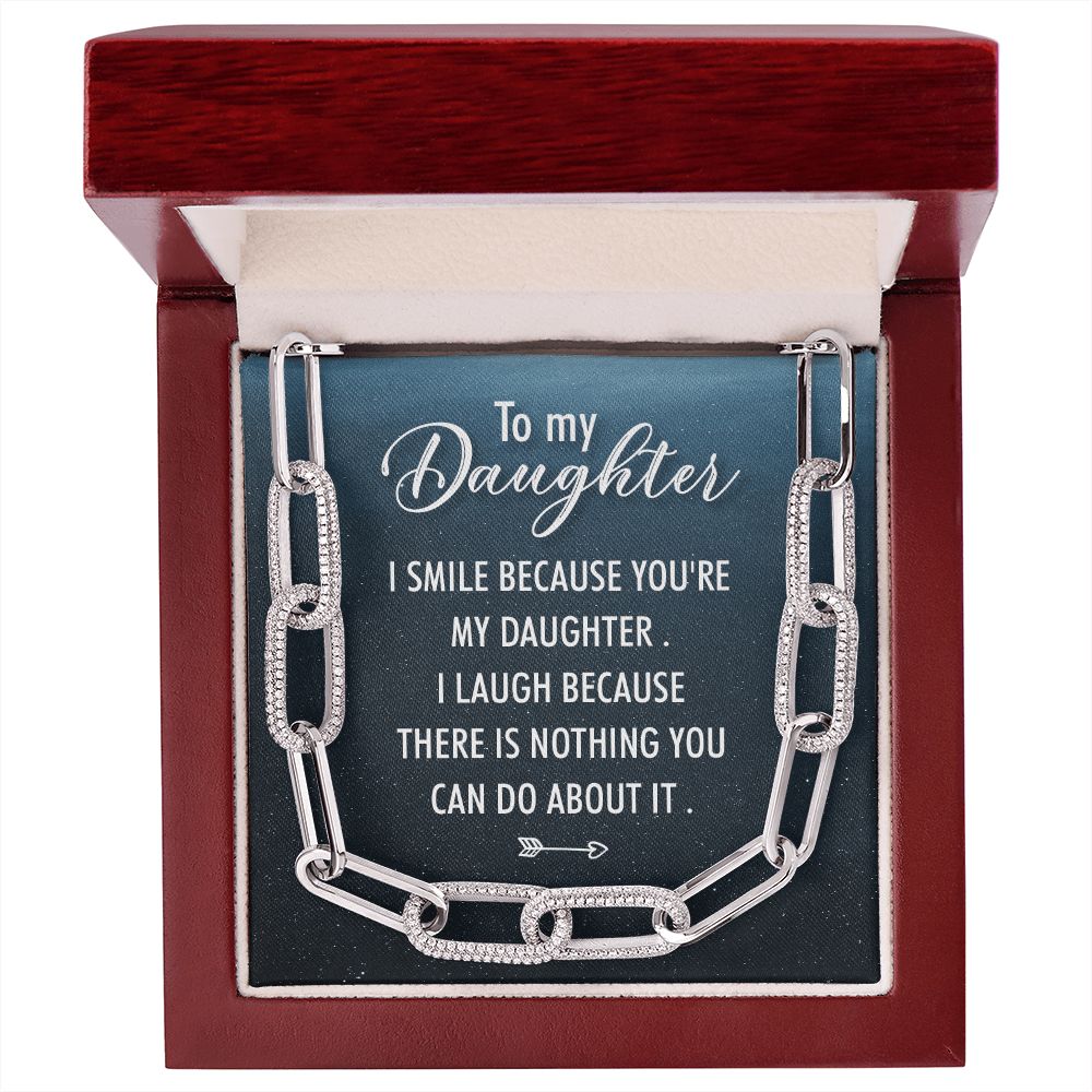 To My Daughter | I Smile - Forever Linked Necklace