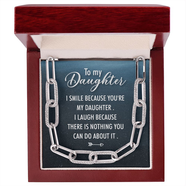 To My Daughter | I Smile - Forever Linked Necklace