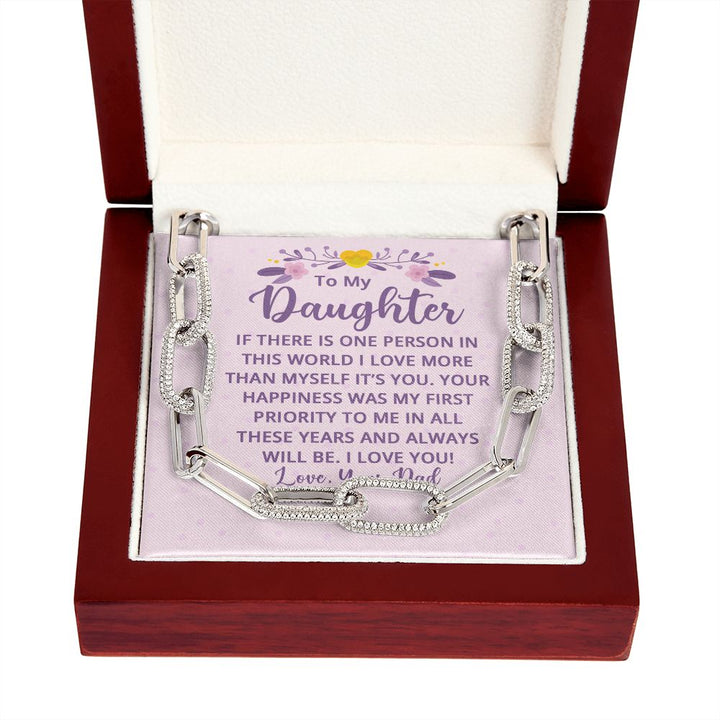To My Daughter | If There is One Person in this World - Forever Linked Necklace