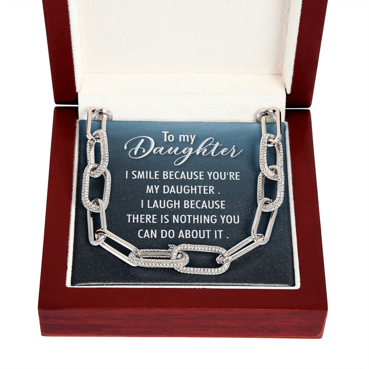 To My Daughter | I Smile - Forever Linked Necklace