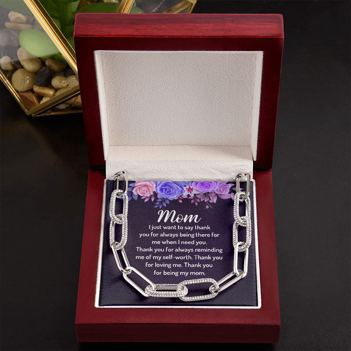 To My Mom | I just want to say Thank You - Forever Linked Necklace