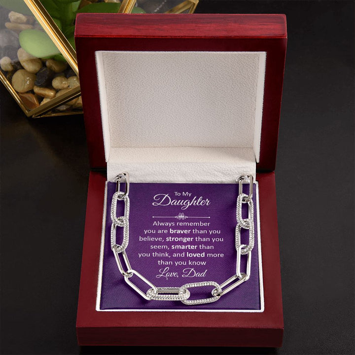 To My Daughter | Always remember - Forever Linked Necklace