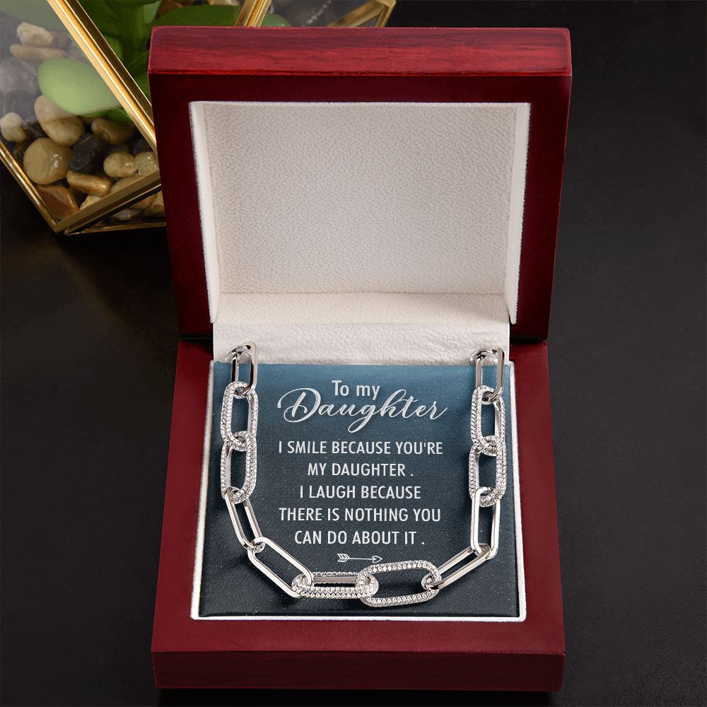 To My Daughter | I Smile - Forever Linked Necklace