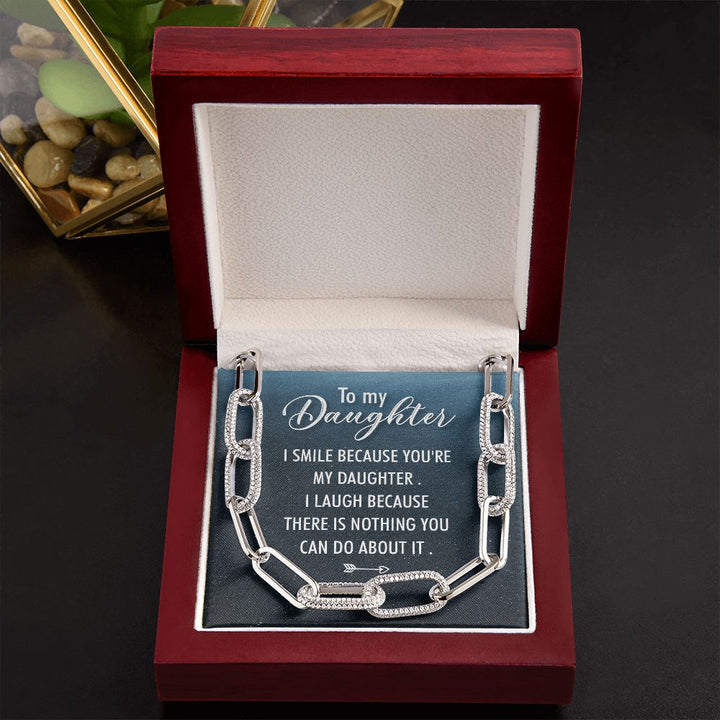 To My Daughter | I Smile - Forever Linked Necklace