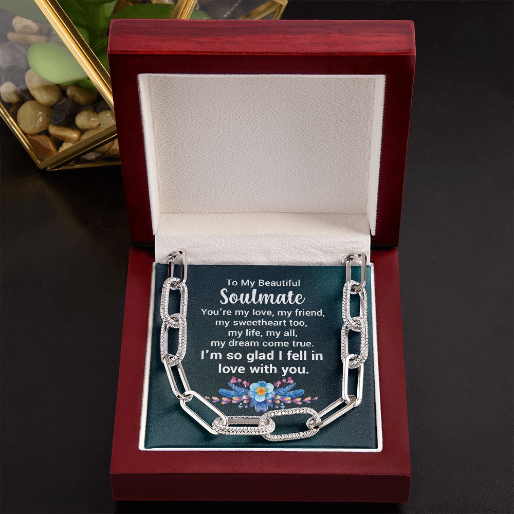 To My Beautiful Soulmate | You're my love - Forever Linked Necklace